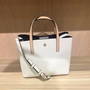 Tory Burch Blake Small Pebble Leather Crossbody Tote Bag